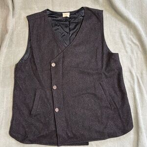 Handmade 3 button wool vest